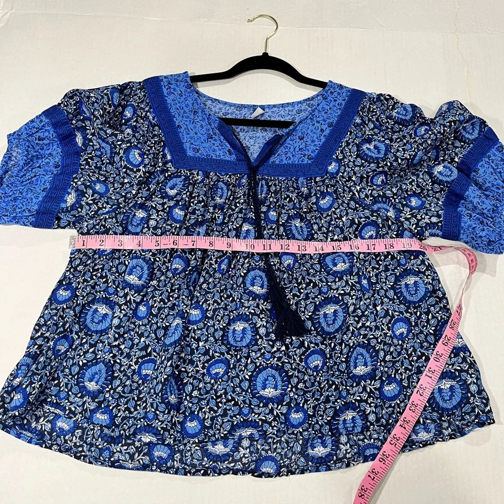 OLD NAVY BOHO PEASANT TOP (a240) - Picture 3 of 14